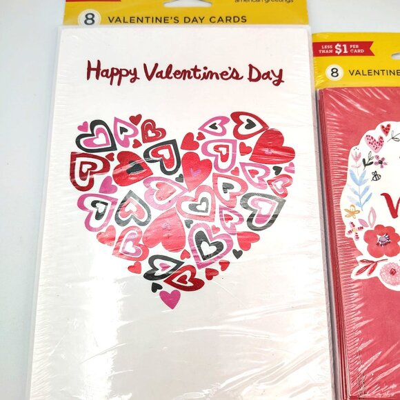 Valentines Day American Greetings Cards Assorted Lot of 3 Packs Love Hearts - Picture 2 of 12
